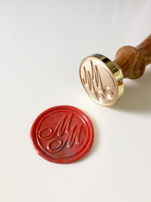 Calligraphy initials Wedding Wax Seal Stamp