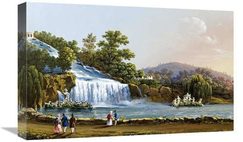 Global Gallery GCS-268341-22-142 22 in. Prima Cascata Di Caserta Art P