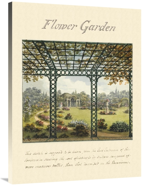 Global Gallery GCS-453923-3040-142 30 x 40 in. Flower Garden, 1813