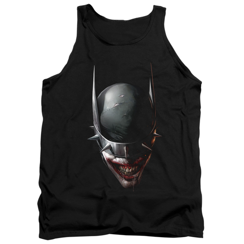 Batman & Batman Who Laughs Head-Adult Tank Top, Black - Medium