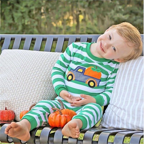 Pudcoco Autumn Newborn kids Baby Girl Boy Striped