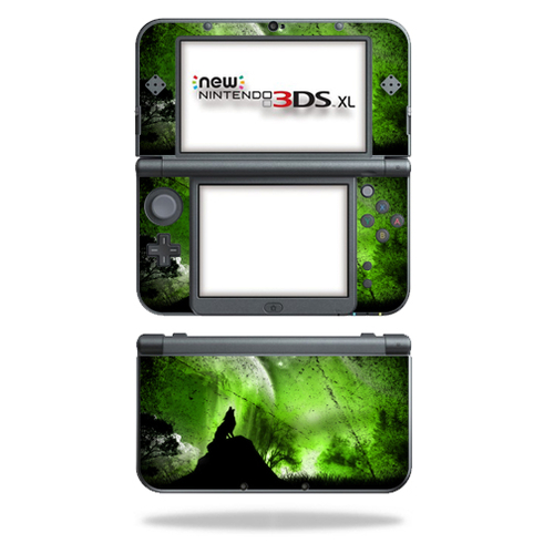 MightySkins NI3DSXL2-Howling Wolf Skin Decal Wrap for New Nintendo 3DS