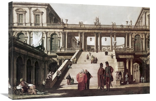 Global Gallery GCS-276952-30-142 30 in. Castle Yard Art Print - Canale