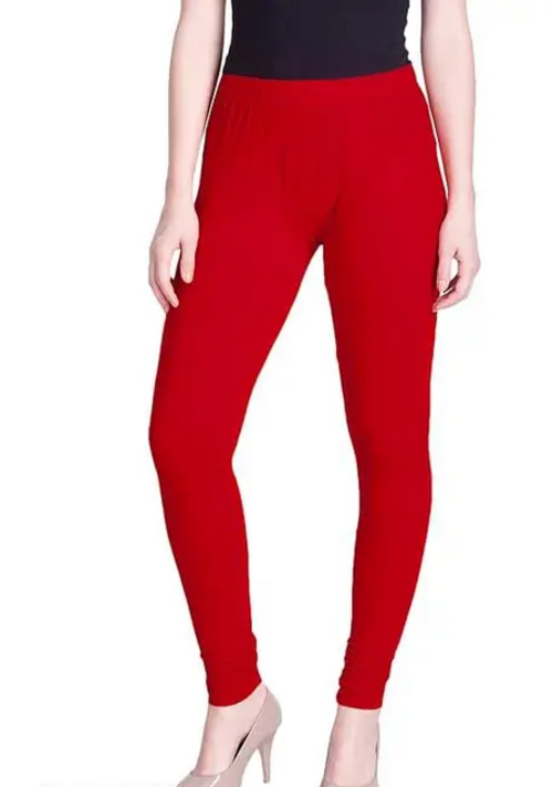 Women Solid Premium Cotton Ankle Length Leggings | Mid-Waist |