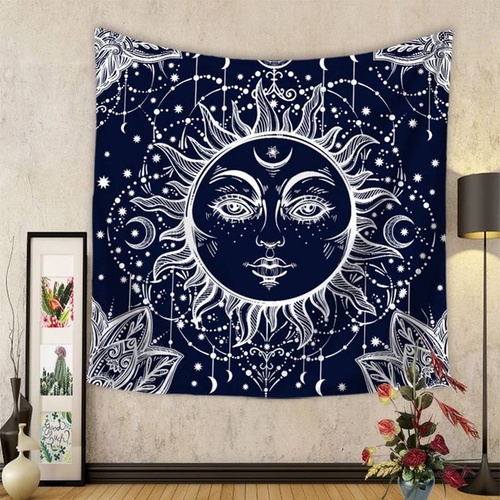 Bohemia Tapestry Psychedelic Celestial Indian Sun