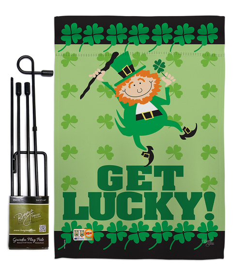 Breeze Decor BD-SA-GS-102028-IP-BO-D-US12-AM 13 x 18.5 in. Get Lucky S