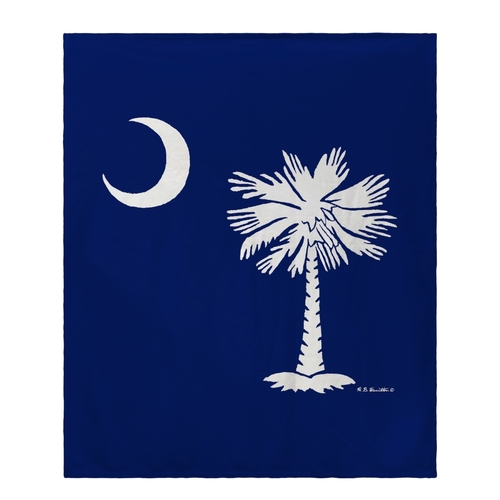 Betsy Drake BK235 Palmetto Moon Fleece Throw