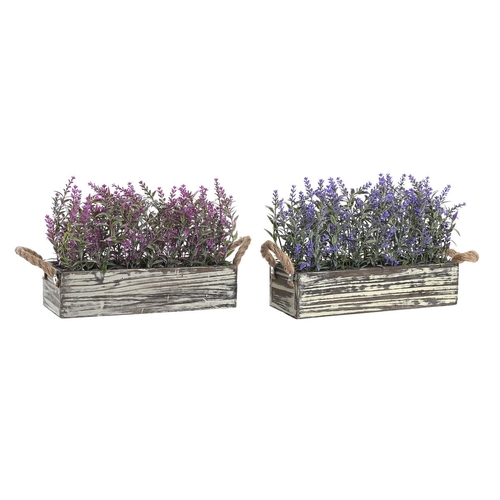 Decorative Plant DKD Home Decor 30 x 12 x 21 cm Wood Lilac