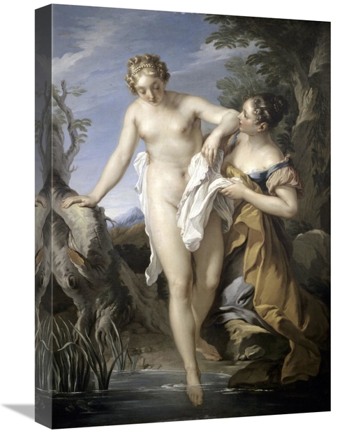 Global Gallery GCS-278792-22-142 22 in. Bather & Her Attendant Art Pri