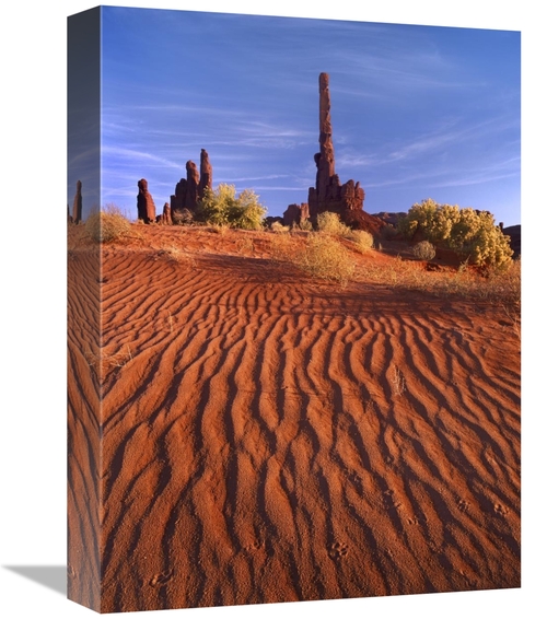 Global Gallery GCS-452221-1216-142 12 x 16 in. Totem Pole & Yei Bi Che