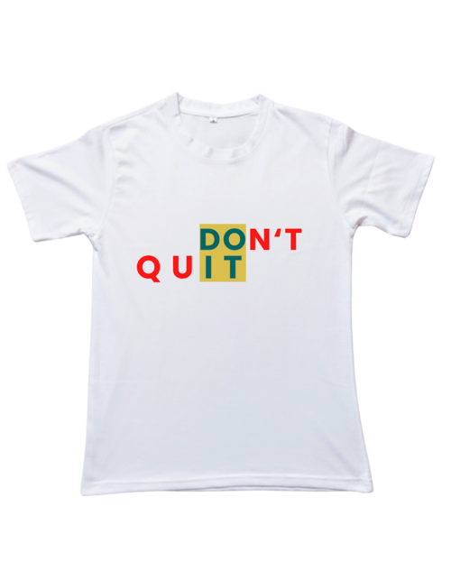 Regular Fit Round Neck White T-shirt - Do it(SizeXL)(ColorWhite)
