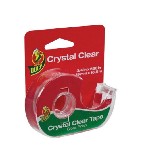 Duck 1062650 Crystal Clear Tape  Gloss Finish - 0.75 x 650 in. - pack 