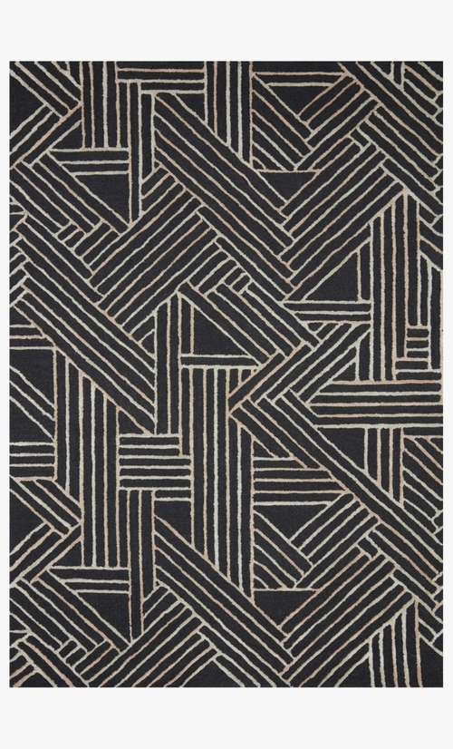 Loloi Rugs VERVVER-01CCNE2399 2 ft. 3 in. x 9 ft. 9 in. Verve Charcoal