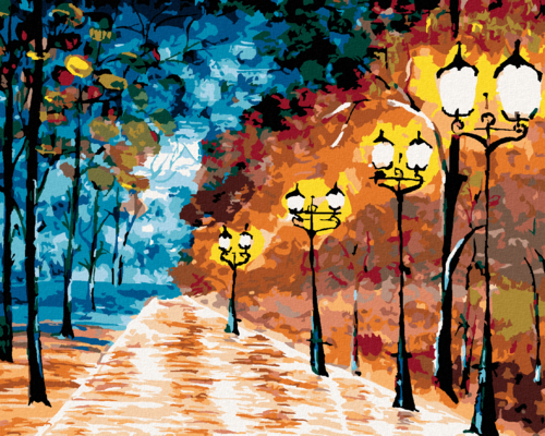 Paint by Numbers - A LONELY ILLUMINATED PARK