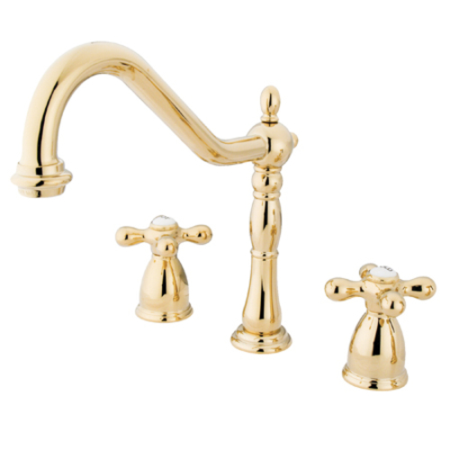 Kingston Brass KB1792AXLS 8 in. Center Kitchen Faucet without Deck