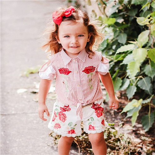 Pudcoco Summer Toddler Kids Baby Girl Vacation