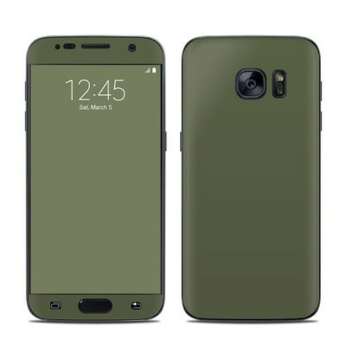 DecalGirl SAGS7-SS-OLV Samsung Galaxy S7 Skin - Solid State Olive Drab