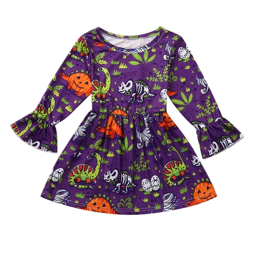 Halloween Princess Dress Baby Kids Girls Long