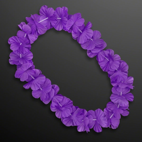 Blinkee A5070 Hawaiian Flower Lei Necklace, Purple