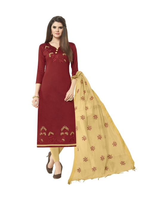 Generic Women's Slub Cotton Salwar Material