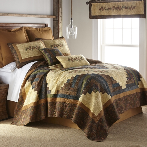 American Heritage Textiles Z66004 68 x 90 in. Cabin Raising 2 Piece Co