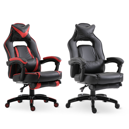 Vinsetto High Back Gaming Chair w/ Retractable Footrest High Back