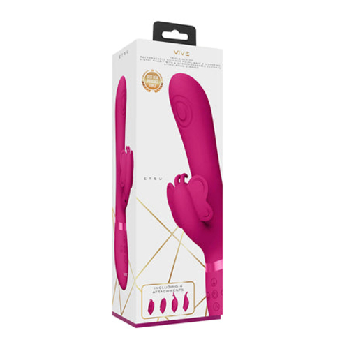 VIVE ETSU Pulse-Wave Rabbit Vibrator With Interchangeable Clitoral