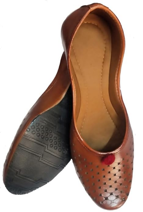 Women's and Girl's Stylish Ethnic Shoes Rajasthani Jutti (Size-UK-9)