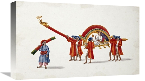 Global Gallery GCS-266993-22-142 22 in. A Dignitary Carried in an Orna