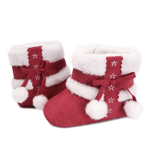 Cute Ball Winter Boots Fashion Soft Bottom Baby