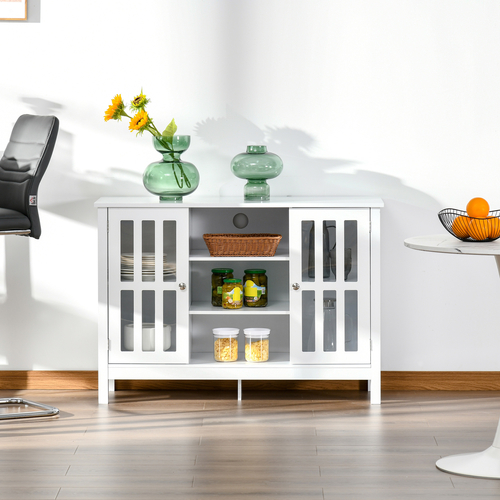 HOMCOM Modern Sideboard Storage Cabinet Floor Cupboard Kitchen Buffet