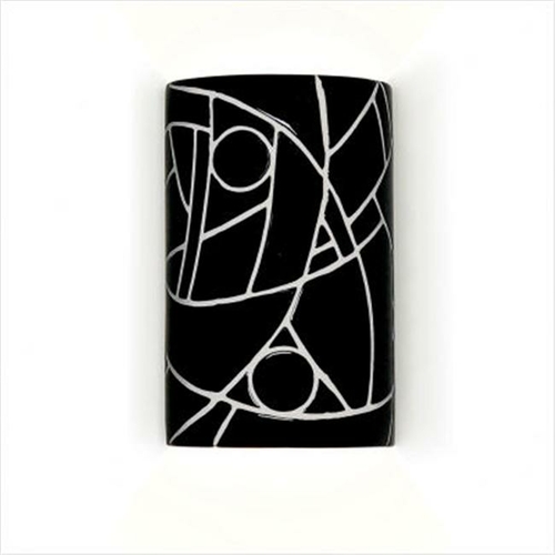 A19 M20303-BL Picasso Wall Sconce Black - Black  - Mosaic Collection