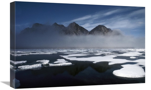 Global Gallery GCS-397847-1624-142 16 x 24 in. Ice Floes in Pond Inlet