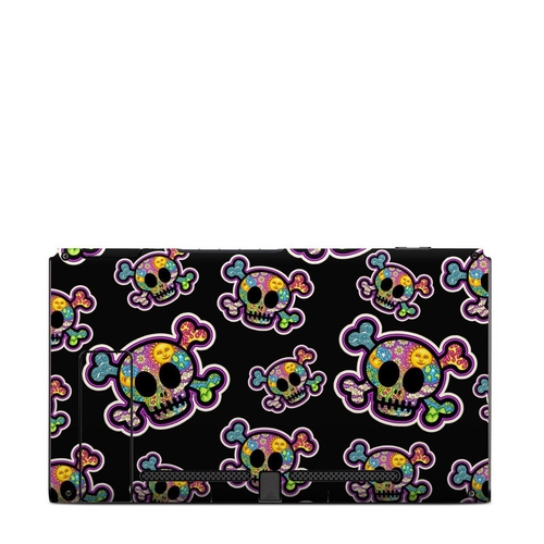 DecalGirl NSB-PEACESKULLS Nintendo Switch Console Back Skin - Peace Sk