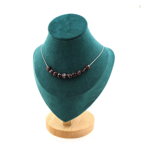 Spessartite Garnet from Mozambique 10 beads necklace