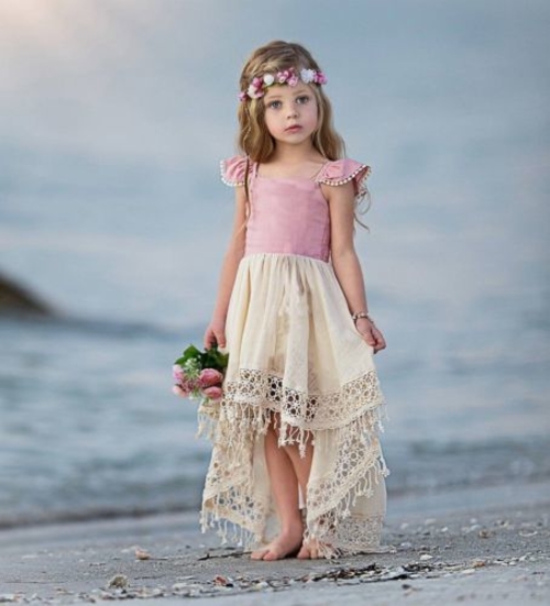 Lovely Toddler Baby Girl Sleeveless Tassel Dress