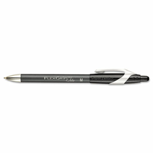 Paper Mate 85580 FlexGrip Elite Ballpoint Retractable Pen  Black Ink  
