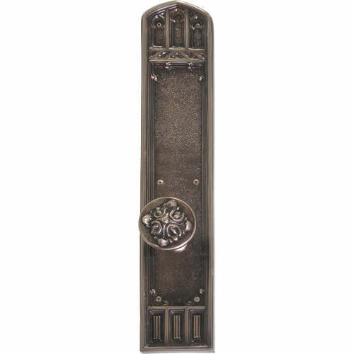 Brass Accents D04-K584G-LFT-613VB Interior Door Plate Privacy Set- 2.7