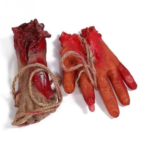 Halloween Party Prank Prop Bloody Realistic Hand