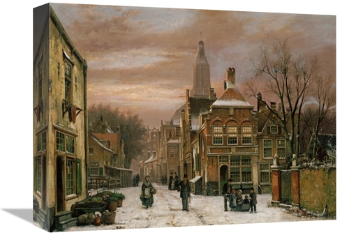 Global Gallery GCS-266688-16-142 16 in. A Wintery Scene Art Print - Wi