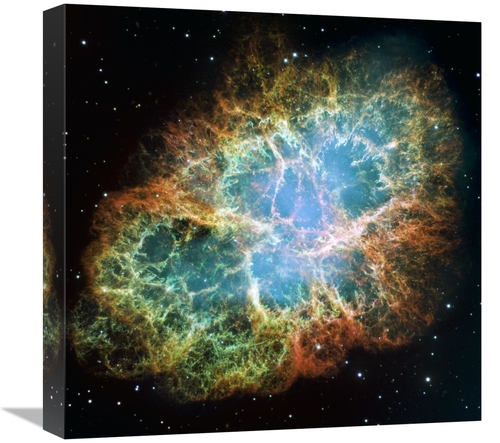 Global Gallery GCS-393588-1818-142 18 x 18 in. Crab Nebula Mosaic Art 