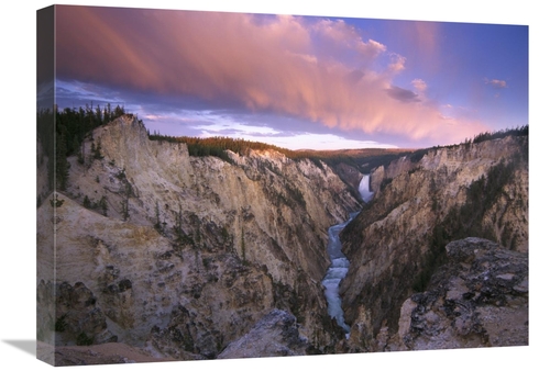 Global Gallery GCS-396513-1824-142 18 x 24 in. Lower Yellowstone Falls