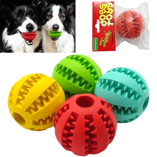 Soft Rubber Dog Toys Chew Ball Toy For Dogs Bite