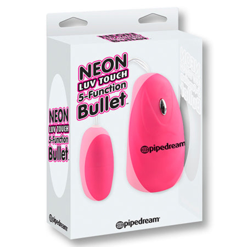 Pipedream Neon Luv Touch Remote-Controlled 5-Function Bullet Vibrator