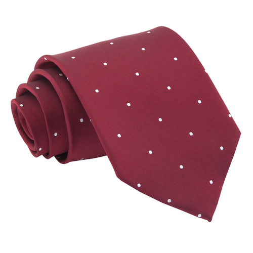 Pin Dot Classic Tie - Burgundy