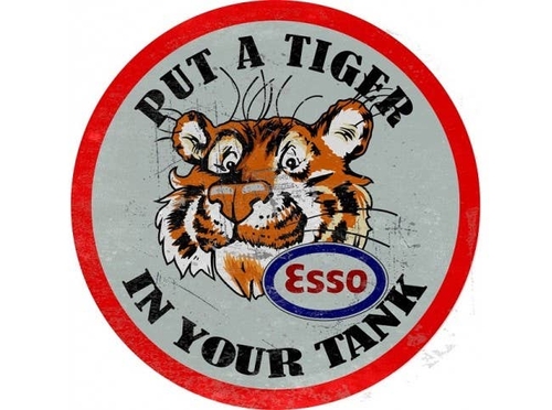 3 Inch Cloth Patch Esso-Tiger-In-Your-Tank