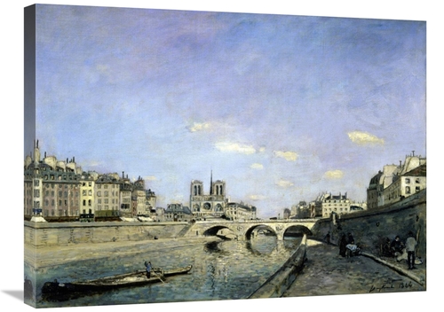 Global Gallery GCS-278086-30-142 30 in. The Seine & Notre-Dame in Pari