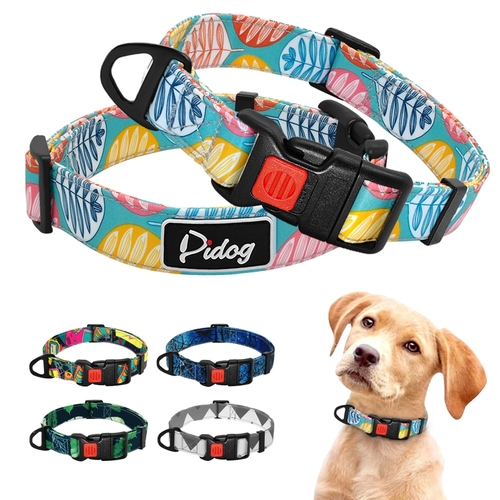 5 Colors Collar Dog Nylon Printed Pet Puppy Dog