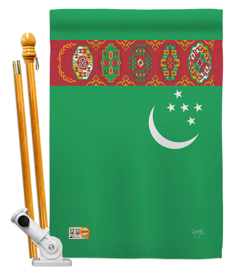 Breeze Decor BD-CY-HS-108224-IP-BO-D-US14-BD 28 x 40 in. Turkmenistan 