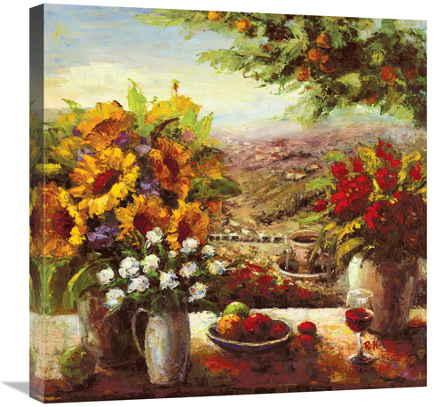 Global Gallery GCS-128081-2424-142 24 x 24 in. Sunflowers with Fruit &